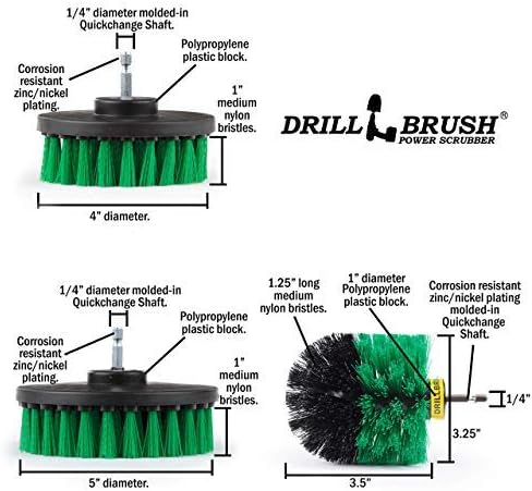 Cleaning Supplies - Kitchen Accessories - The Ultimate Kitchen Drill Brush Attachment Kit - Crock Pot - Cast Iron Skillet - Countertops - Cooktop - Oven - Sink - Backsplash - Trash Can – Flooring