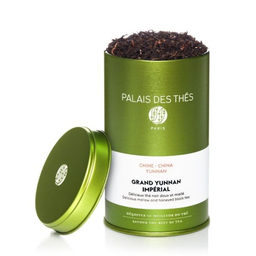 Palais des Thés - Grand Yunnan Imperial - Chinese Black Tea - 3.5oz Loose Leaf Metal Gift Tin, Serves 20-25 Cups