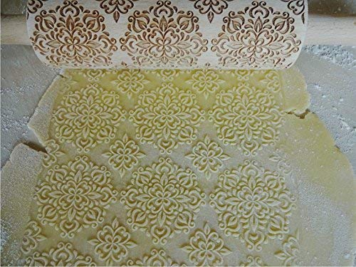 KALEIDOSCOPE Rolling Pin Laser engraved embossing rolling pin Baking tool Engraved kitchen cookies Wooden rolling pin