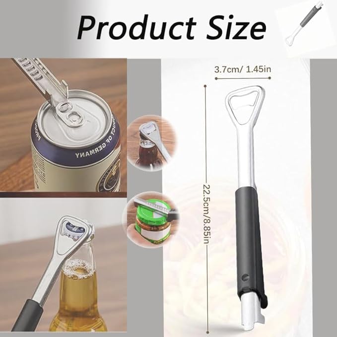 Adjustable Jar Opener for Weak Hands,New Multifunctional Stainless Steel Can Opener,PortableJar Lid Gripper,Manual Lid Gripper Opener,Manual Jar Bottle Cap Opener for Home Kitchen Gadgets