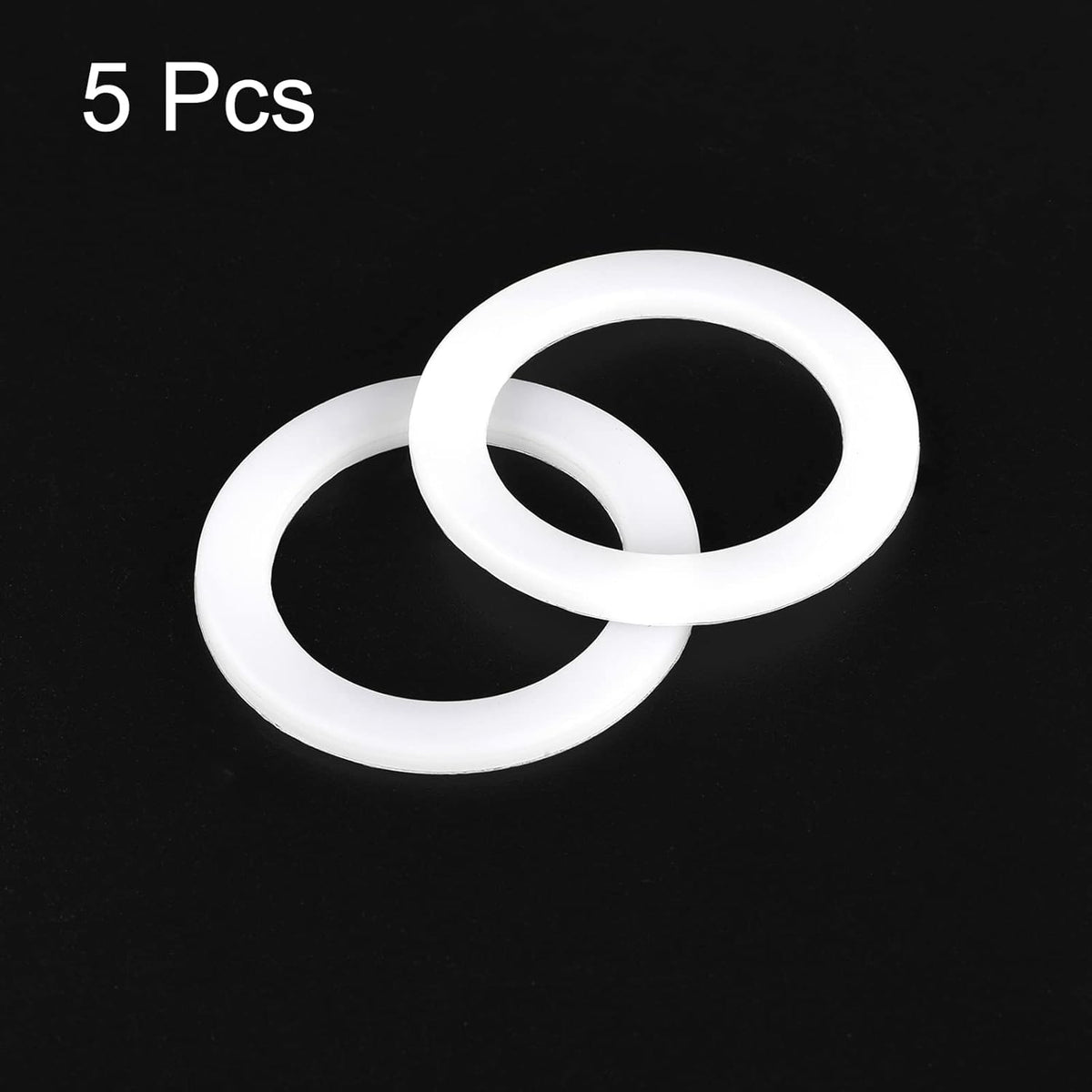 MECCANIXITY Gasket Seal Coffee Maker White Silicone Ring Replacement 38x54x3.3mm for 2-Cup Aluminium Coffee Pot, Pack of 5