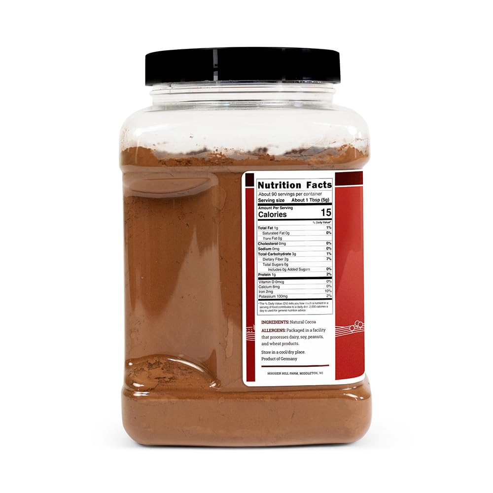 Hoosier Hill Farm Natural Cocoa Powder, 1LB (Pack of 1)