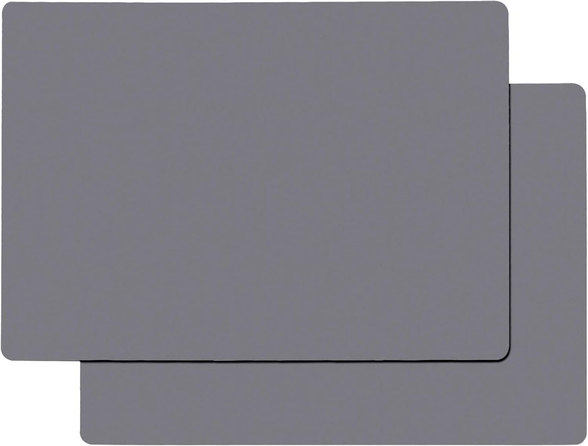 Gartful Extra Large Silicone Mats for Countertop, 28" by 20" Multipurpose Mat, Counter Table Protector, Desk Saver Pad, Placemat Nonstick Nonskid Heat-Resistant Pad, Dark Gray, 2PCS