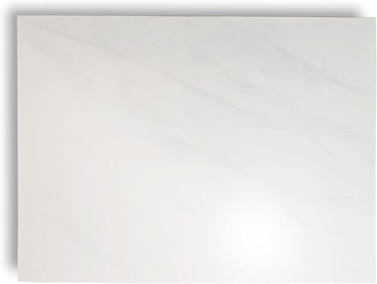 Multi-Purpose Pastry Marble Design Stone Tray Cutting Board Slab 16” x 12” with Non-Slip Feet,Stone Cheese Pastry Board,Marble Serving Tray, Heat Resistant, Easy to Clean (G16, 16 * 12)