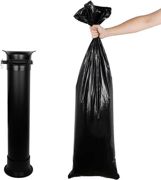 watchget 25-Pack Large Garbage Bags for Espresso Knock Box - Heavy Duty Liners for Commercial Floor Standing Coffee Dump Bins Essential Cafe Accessories