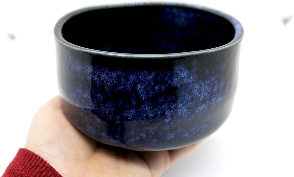 Japanese Traditional Handcrafted Mino Matcha Chawan Tea Bowl Cup Ceremony Tableware Pottery (Seikingama)