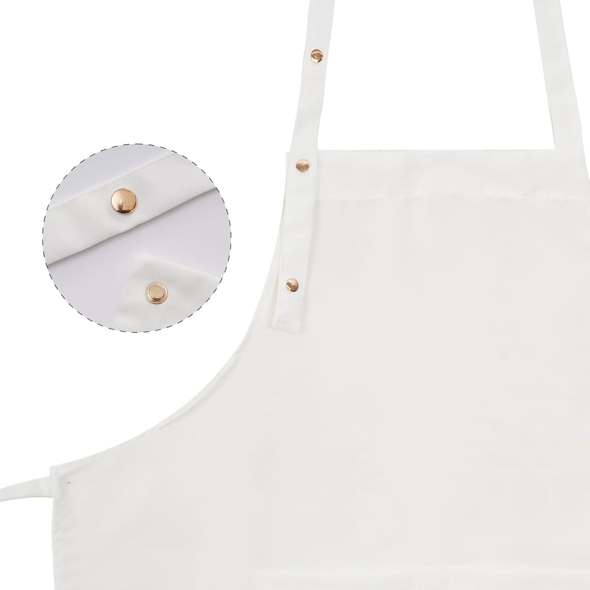 Tosewever Art Aprons for Women Painting Pottery Baking, Mens Buckle Straps Kitchen Apron with Pockets for Chef Cooking