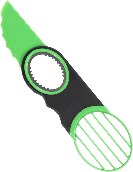 Egg Slicers Avocado 3-in-1 Avocado Slicer Tool - Stainless Steel Peeler, avocados Pit Remover & Fruit Scooper - Safe Ergonomic Avocado Saver with Non-Slip Grip
