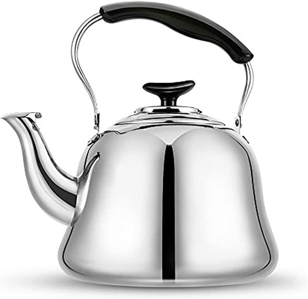 2L Whistling Stovetop Tea Kettle - Food Grade Stainless Steel Teapot with Fast Boil, Wide Mouth, Anti-Scalding Handle, Ideal for Stove Top – Perfect for Tea, Coffee & Hot Water