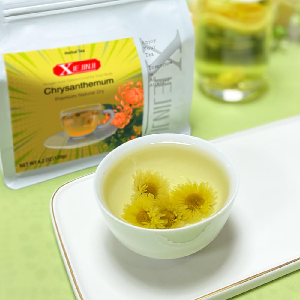 Chrysanthemum Tea - 100% Pure Premium Natural Dried Fetal Chrysanthemum(4.2oz/120g), Caffeine-Free, Non-GMO