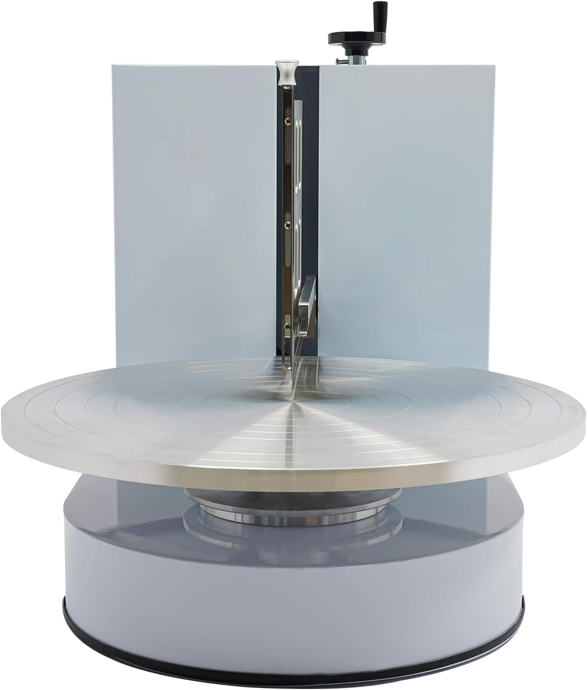 Automatic Cake Decorating Machine, Electronic Cream Coating Spreading Smooth Machine with Graduated Scraper 0-320RPM Rotating Speed,Cake Bread Spreader Machine for 4-16inch Cakes,White