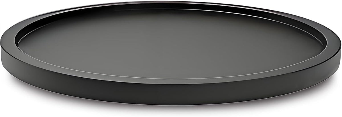 14" Black Bamboo Lazy Susan Organizer Kitchen Turntable for Cabinet Pantry Table Organization