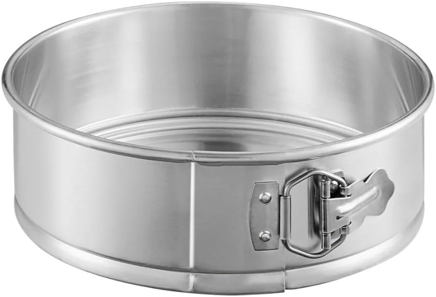 Soro Essentials- 9'' x 3'' Deep Aluminum Round Spring Form Pan- Leak Proof Cheesecake Pan Spring Form Pans with Removable Bottom and Quick Release Latch for Baking Cheesecake Cakes