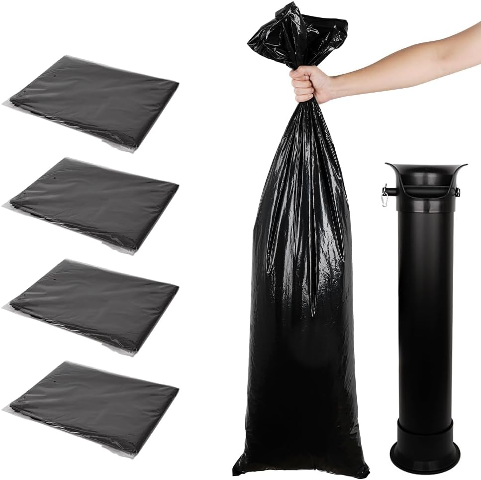 watchget Espresso Knock Box Garbage Bag Commercial Floor Standing Espresso Dump Bin Large Heavy Duty Thick Liners Coffee Shop Accessories 100Pcs