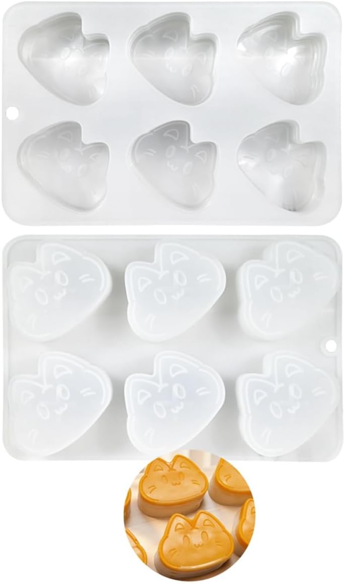 mostsom Cat Shape Cheese Mousse Silicone Cake Decorating Mold For Baking Mould Dessert Mousse Pastry Mould Ice Cream Mold Kitchen Tools (D_ Cat)