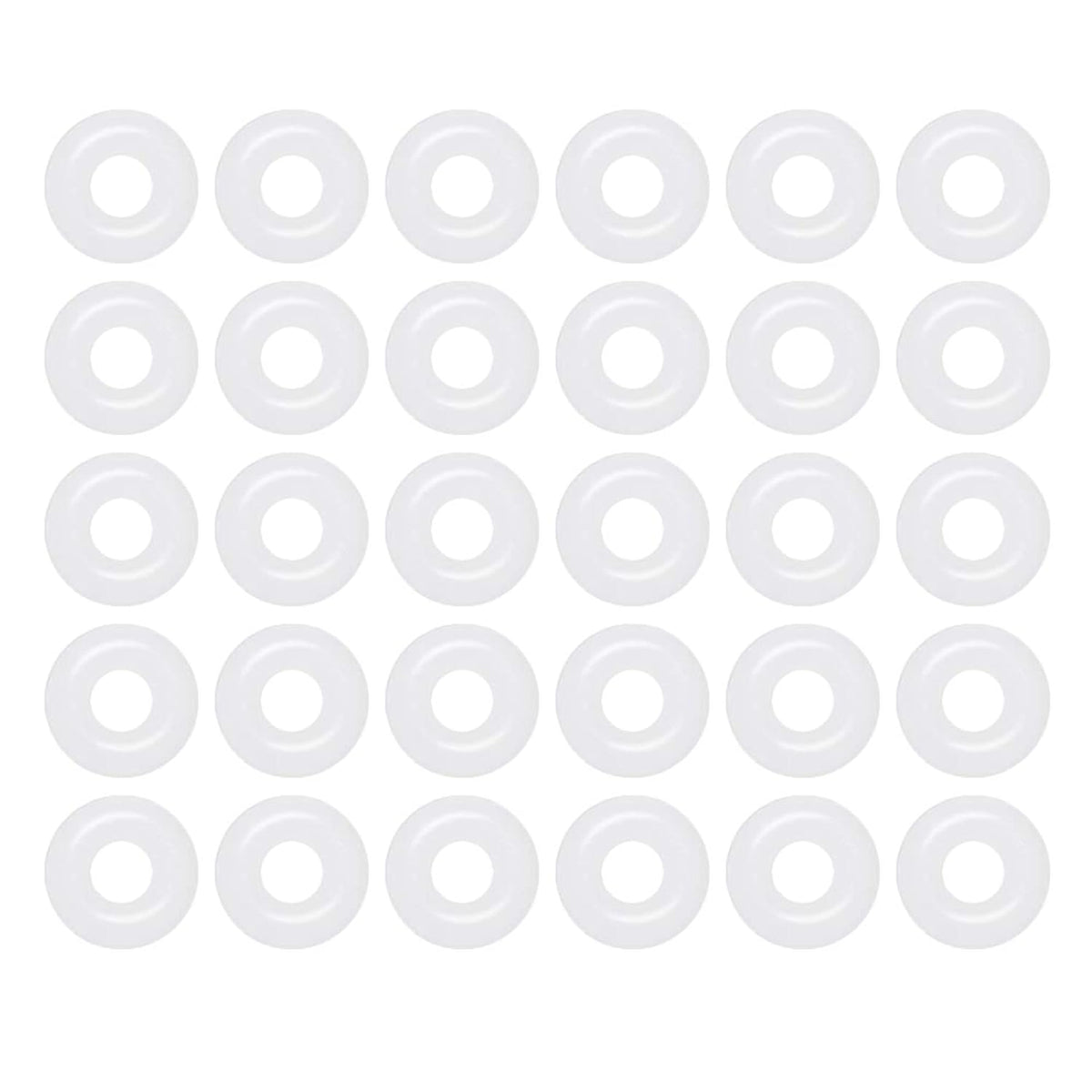 [30 Pcs] Silicone O-Rings White 5mm OD 2mm ID 1.5mm Width, Metric VMQ Sealing Gasket for Cup Lids, Coffee Maker, Brewing Fitting, Washer, Filter, Pump, Plumbing, Hose, Gauge, Auto, Machine
