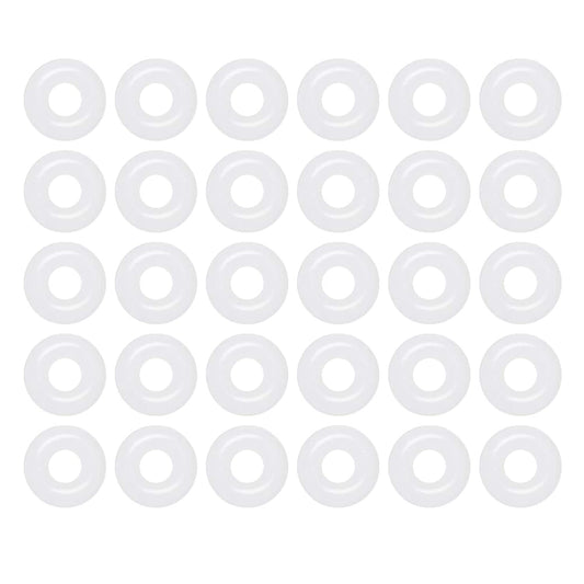 [30 Pcs] Silicone O-Rings White 5mm OD 2mm ID 1.5mm Width, Metric VMQ Sealing Gasket for Cup Lids, Coffee Maker, Brewing Fitting, Washer, Filter, Pump, Plumbing, Hose, Gauge, Auto, Machine