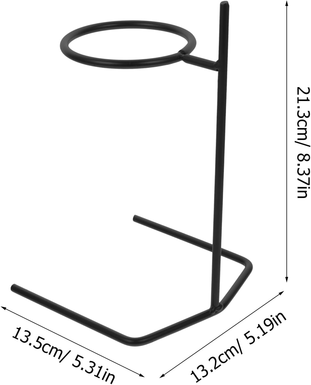 Housoutil Stainless Steel Coffee Dripper Stand Stand Coffee Station Filter Holder Maker Stainless Steel Rack - Black