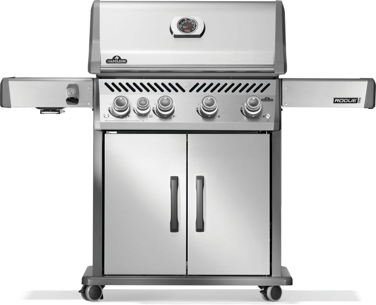 Napoleon Rogue PRO 525 Natural Gas Grill with Infrared Side Burner, Stainless Steel, Durable 5-Burner Gas Grill