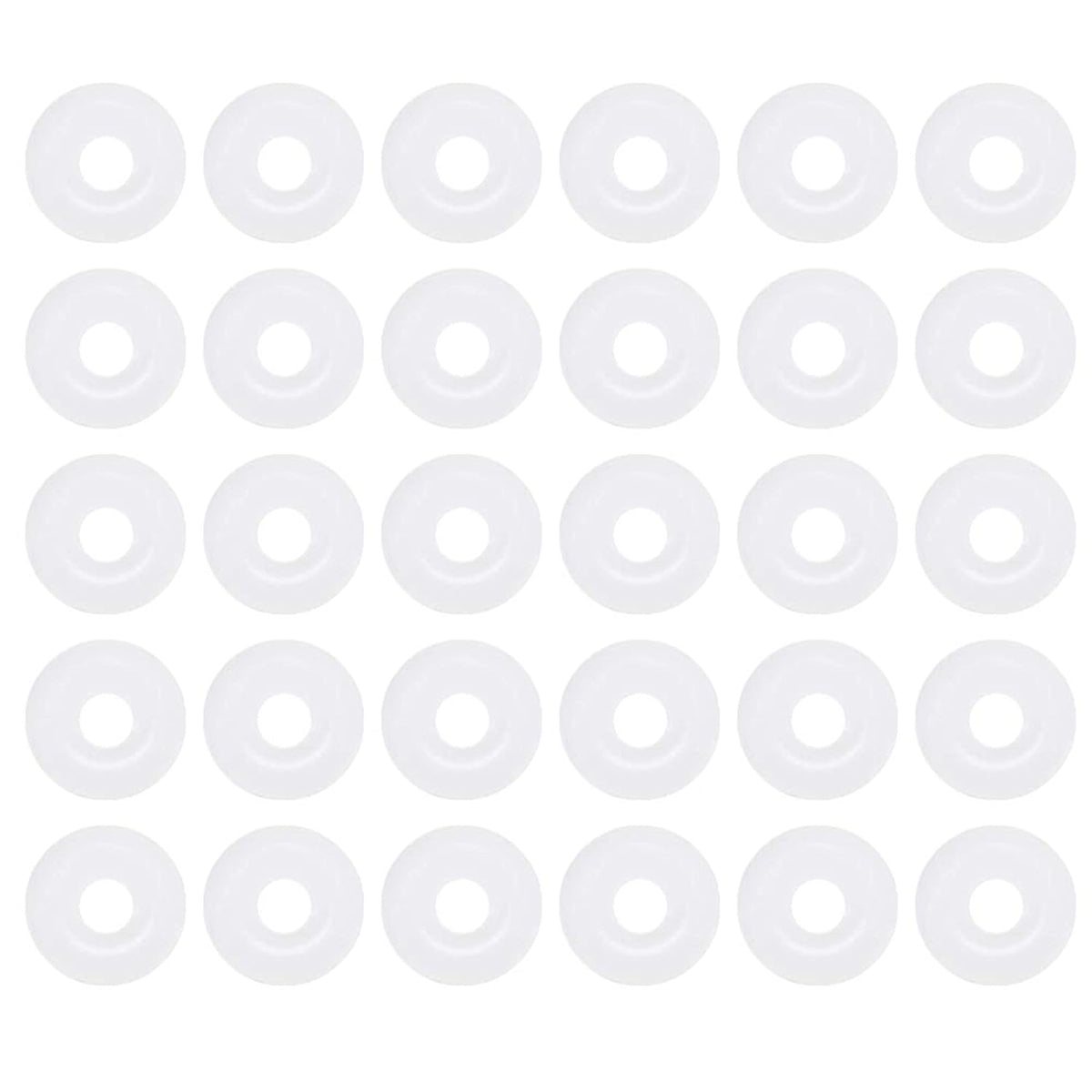 [30 Pcs] Silicone O-Rings White 4.5mm OD 1.5mm ID 1.5mm Width, Metric VMQ Sealing Gasket for Cup Lids, Coffee Maker, Brewing Fitting, Washer, Filter, Pump, Plumbing, Hose, Gauge, Auto, Machine