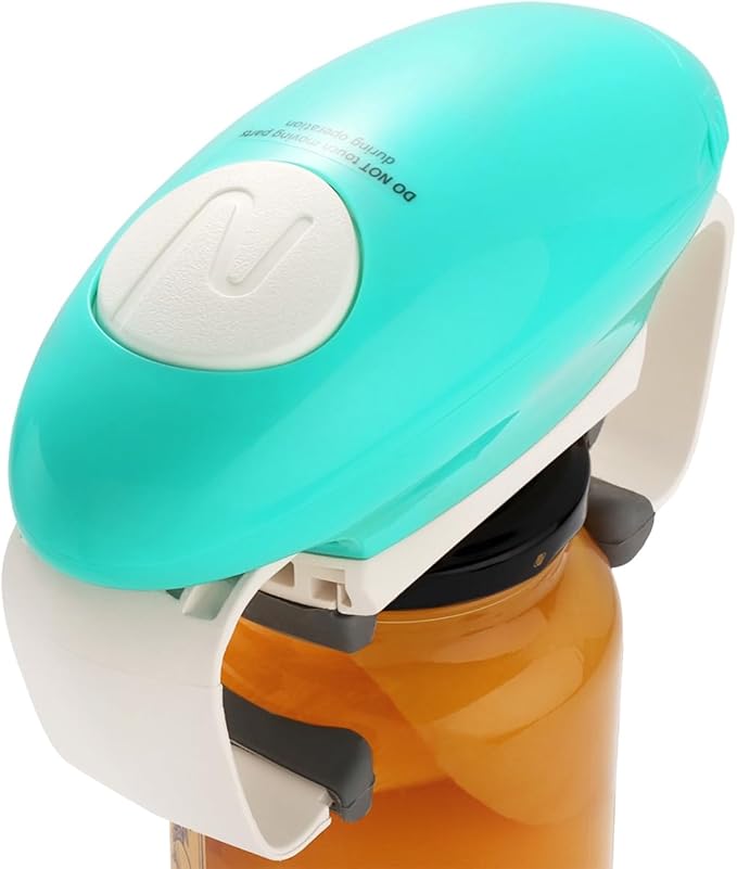 Electric Jar Opener, One Touch Automatic Jar Opener with Less Effort for Seniors with Arthritis, Weak Hands