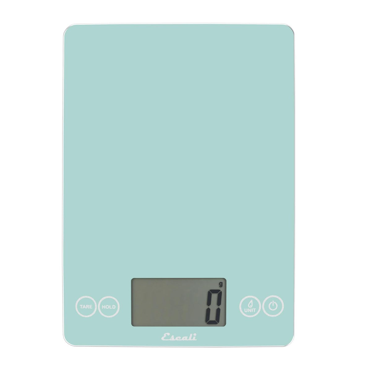 Escali Arti Classic Digital Coffee Scale Espresso Scale and Countertop Food Scale, 15-Pound Capacity, Teal