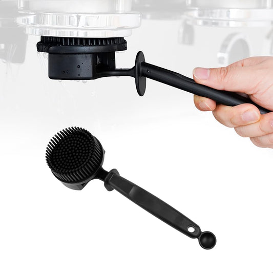watchget Silicon Espresso Coffee Machine Cleaning Brush Professional Design for 360° Cleaning of espresso Group Head Detachable Silicon Bristles for 58mm Grouphead