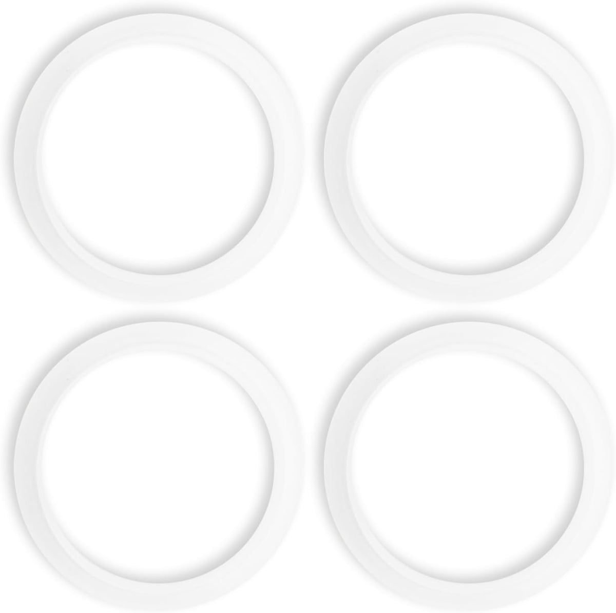 4 Pcs Replacement Gasket Seal Ring, 51mm Silicone Steam Ring Espresso Machine Repair Kit, Grouphead Gasket Replacement Part Compatible with De'longhi EC820 EC850 EC860 DEDICA EC680 EC685 Smeg