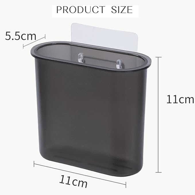 2 Packs Wall Mounted Toothbrush Holder, Self Adhesive Tooth Brush Holder for Bathroom Electric Toothbrush Toothpaste Razor Bathroom Accessories(Black)