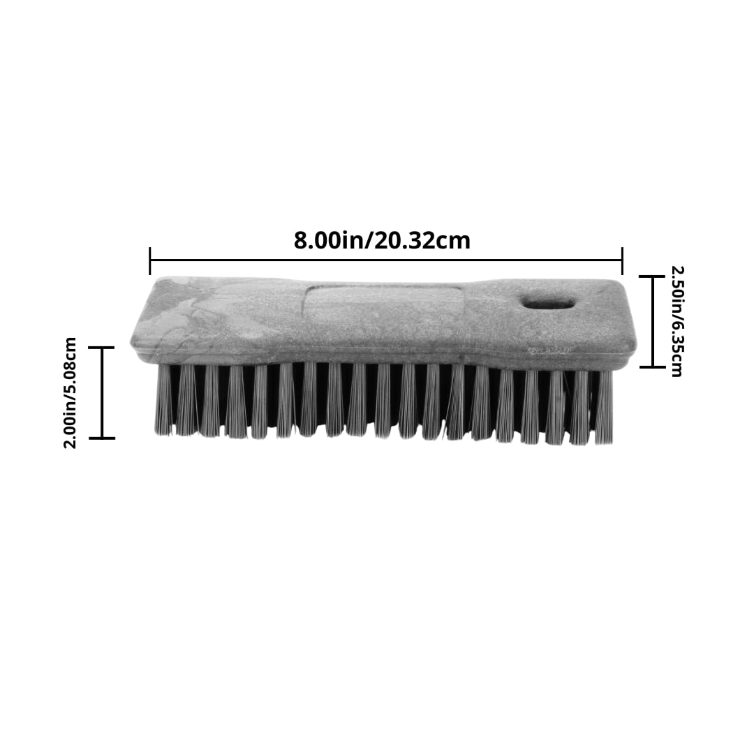 SPARTA Comfort Grip Scrub Brush Hand Brush for Bathroom, Kitchens, Countertop, Plastic, 8 Inches, Orange