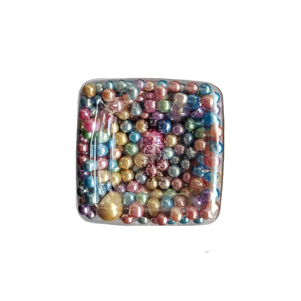 Edible Light Colorful Sugar Pearls Candy Sprinkles 120G/ 4.23Ounce Baking Cake Sprinkles Cupcake and Cake Topper Cookie Decorations Wedding Party Valentines Halloween Christmas Supplies