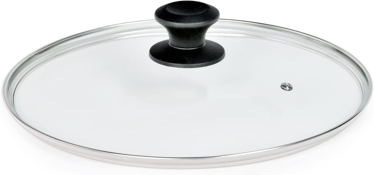 10.25 In Glass Lid for Frying Pan, Tempered Replacement Cover for All 10.25 inches Cookware for Skillets, Round Cast Iron, Cast Aluminium, Stainless Steel Pans &Pots