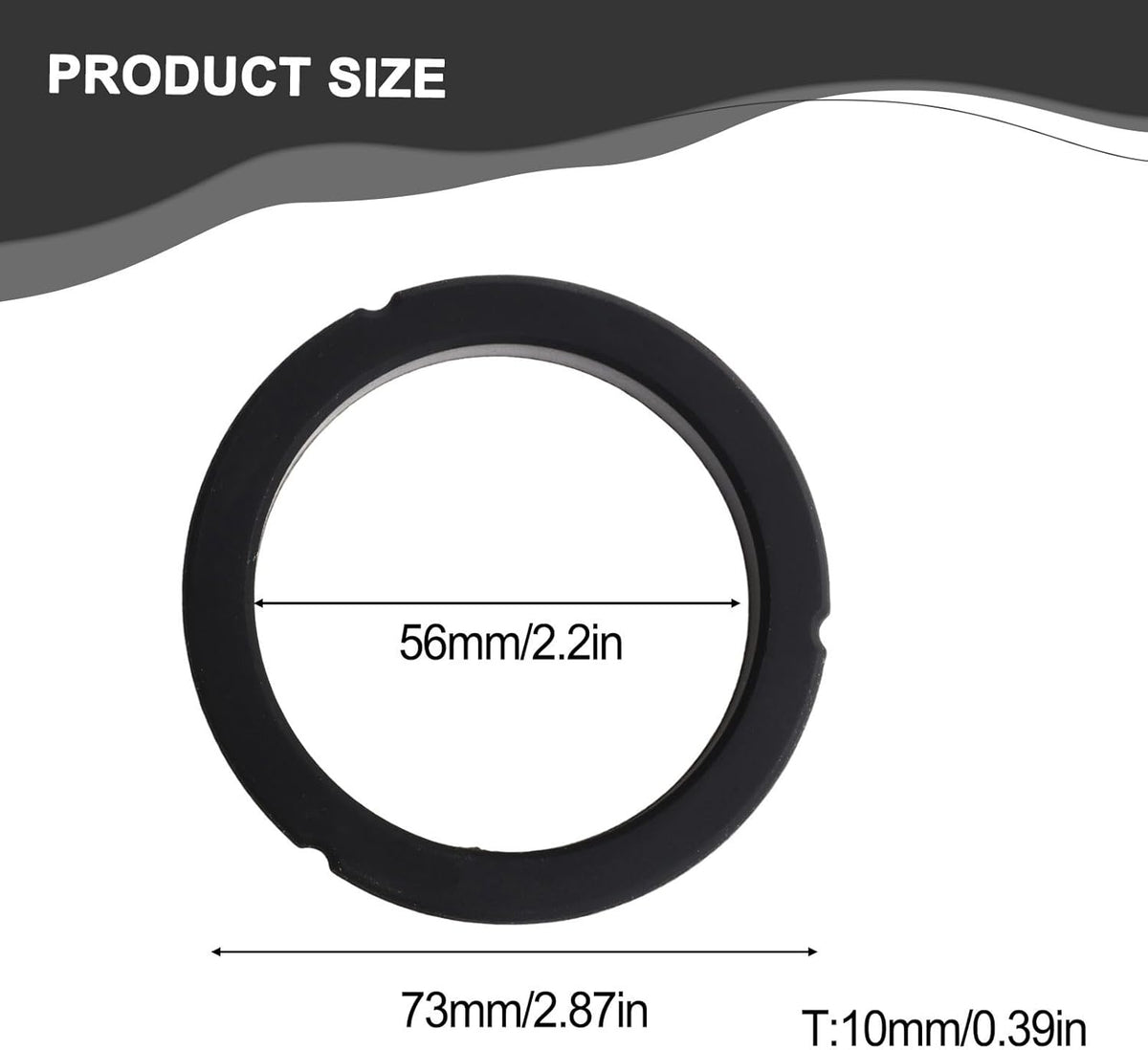 Group Head Seal Gasket For Bezzera, Espresso Machines Group Nozzle Connector Gasket O-Ring, Silicone Replacement 73X56x10mm(1 pack)