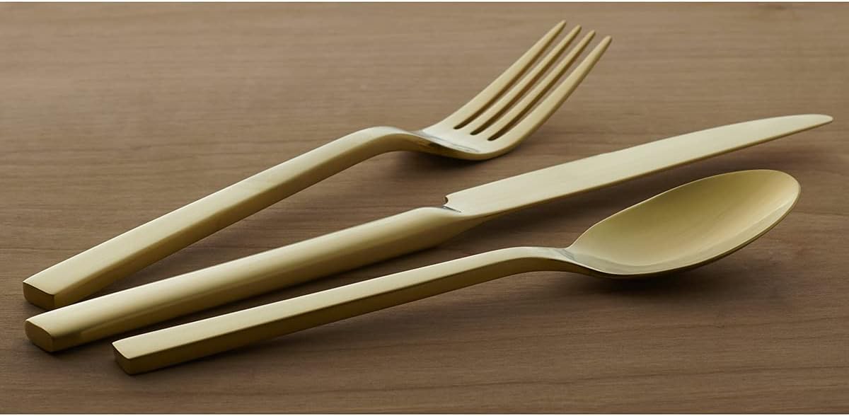Oneida Chef's Table Champagne 20 Piece Everyday Flatware Set, Service for 4, 18/0 Stainless Steel, Silverware Set