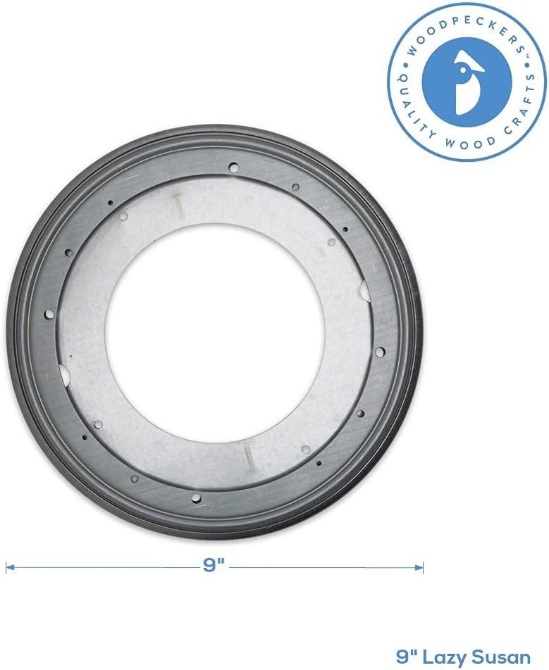 Lazy Susan Hardware, 9 inch, 750 lbs. Load Capacity, Pack of 5 Steel Lazy Susan Turntable Ball Bearing, by Woodpeckers
