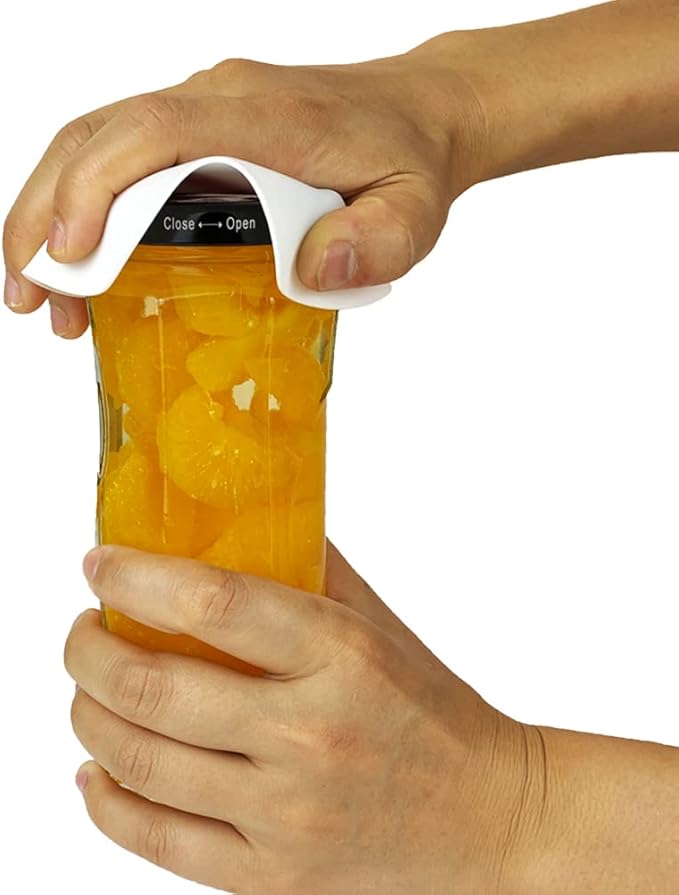 Silicone Jar Opener Gripper Pad, Jar Grippers for Opening Jars, Get A Grip Rubber Bottle Opener Gripper Pad, Round Multi-Purpose Non Slip Heat Insulation Bottle Lid Openers for Seniors Kids 2 Pieces