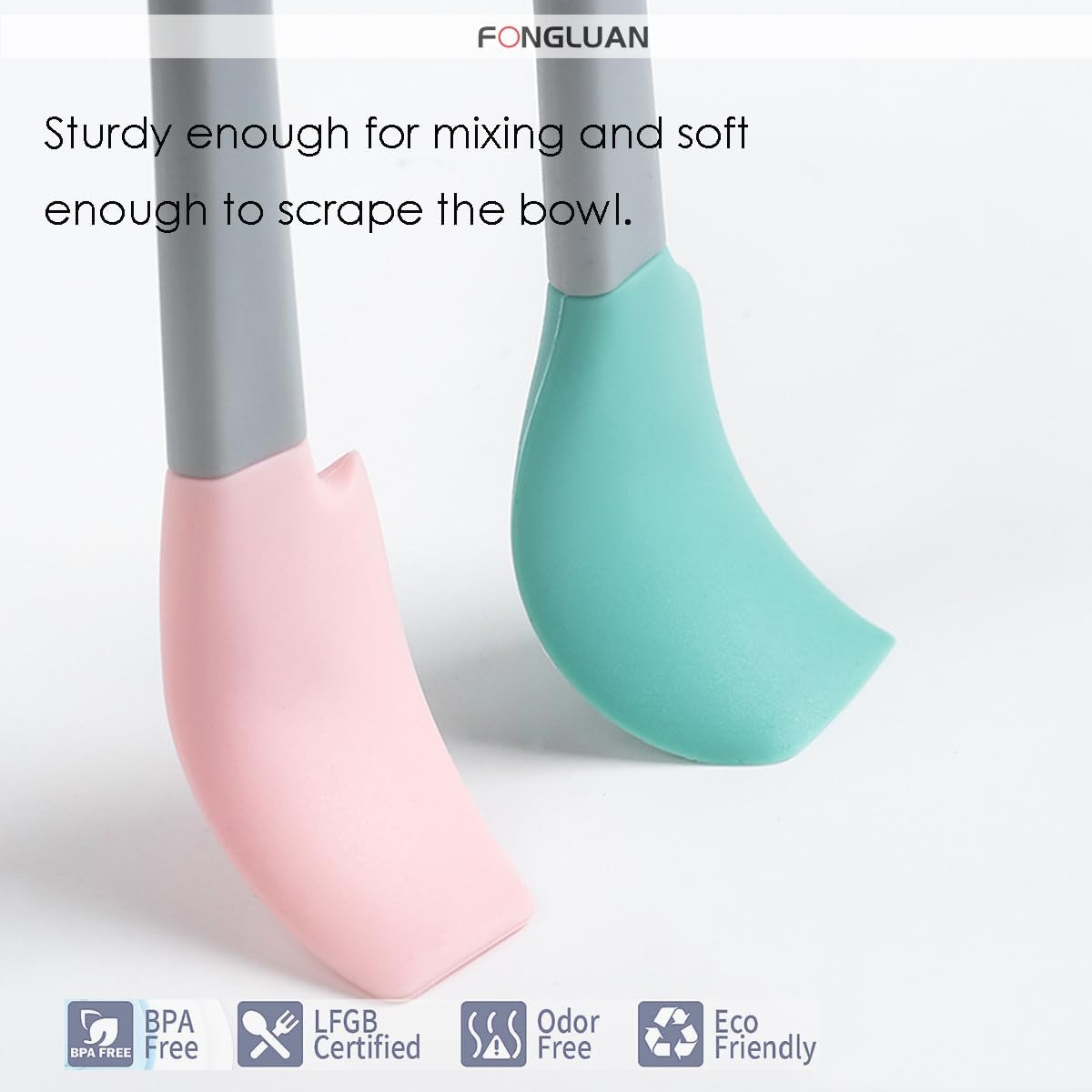 Mini Silicone Spatula Set of 5 - Heat Resistant & Nonstick Rubber Spatulas - Dishwasher Safe Kitchen Utensils for Cooking, Baking, Mixing