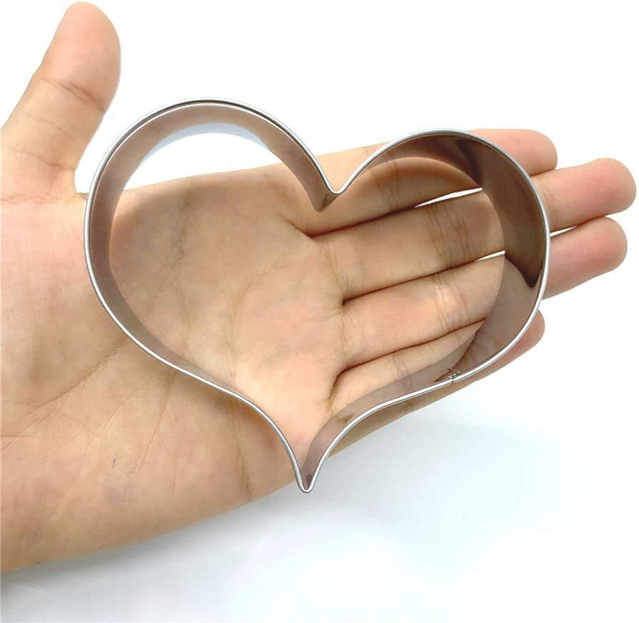 LILIAO Heart Cookie Cutter for Wedding/Baby Shower/Mother's Day - 3.6 x 2.8 inches - Stainless Steel