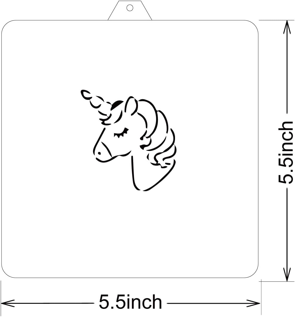 Cookie cutter and stencil set Baking stencils and cutters bundle DIY bakery decorating kit Cookie cutter with stencils Icing stencil Unicorn PYO Stencil paint your own cookies (Unicorn)