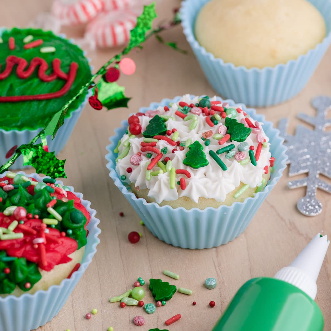 Sweets Indeed Sprinkles, Edible Sprinkle Mix, Perfect for Cake Decorations, Baking, Ice Cream, Cookies, Cupcake Topper, 4 ounces (Christmas)