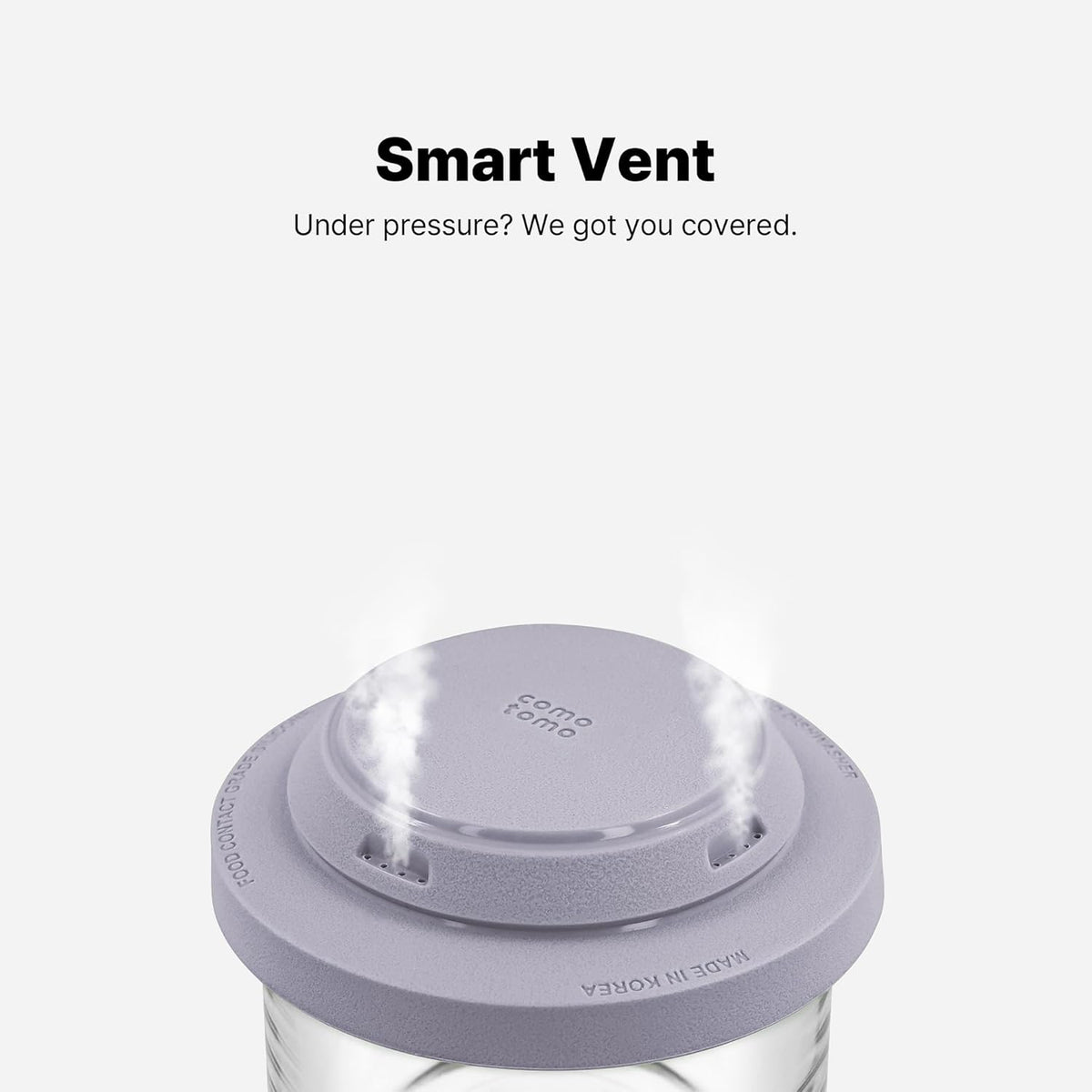 Comotomo 'Smart Vent' Food Container, Gray Set of 6