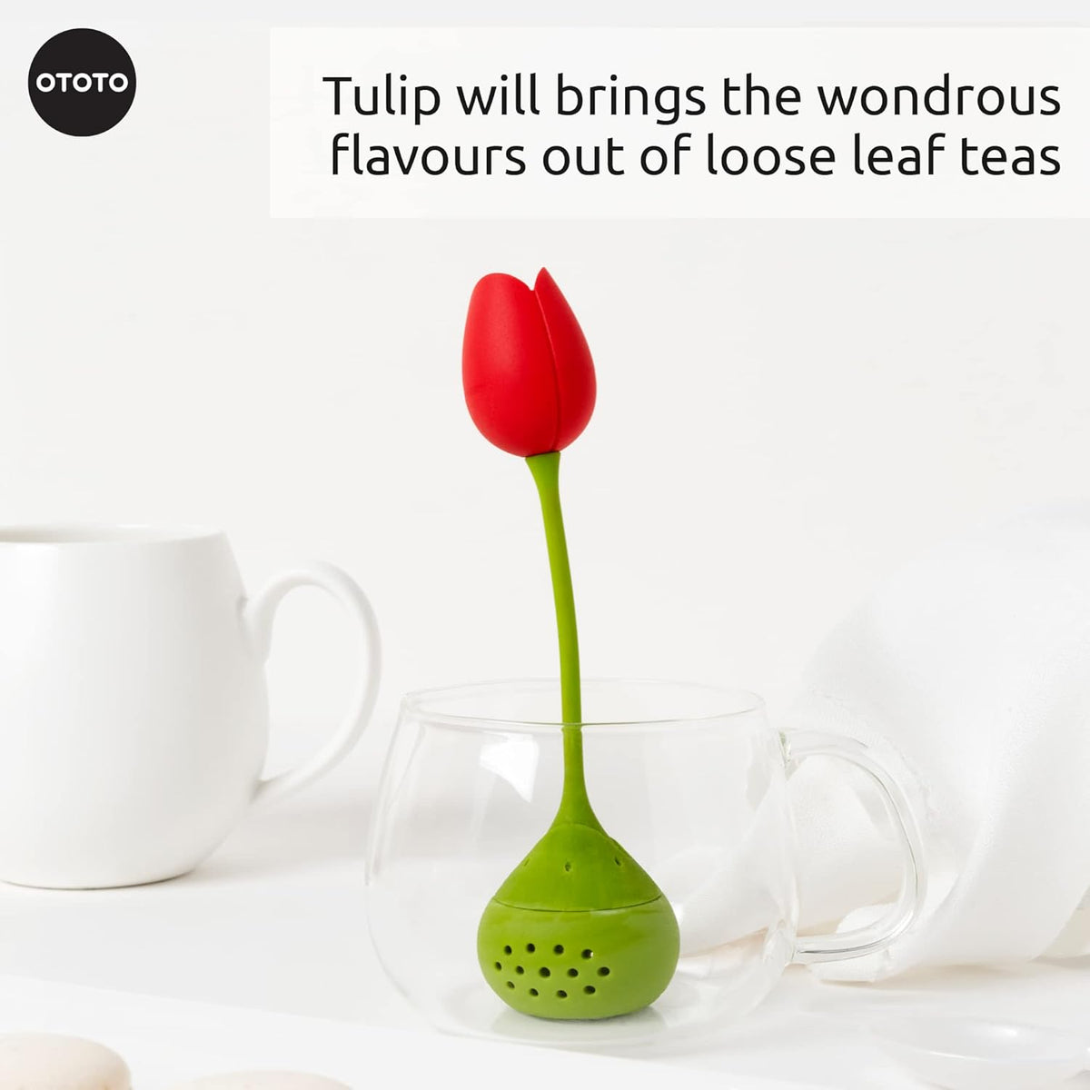 OTOTO Cute Tea Infuser - Loose Leaf Tea Steeper, Tea Accessories, Tea Diffusers, Tea Strainers, Cute Gifts, Tea Gift Set, Kitchen Gifts Cooking Gadgets