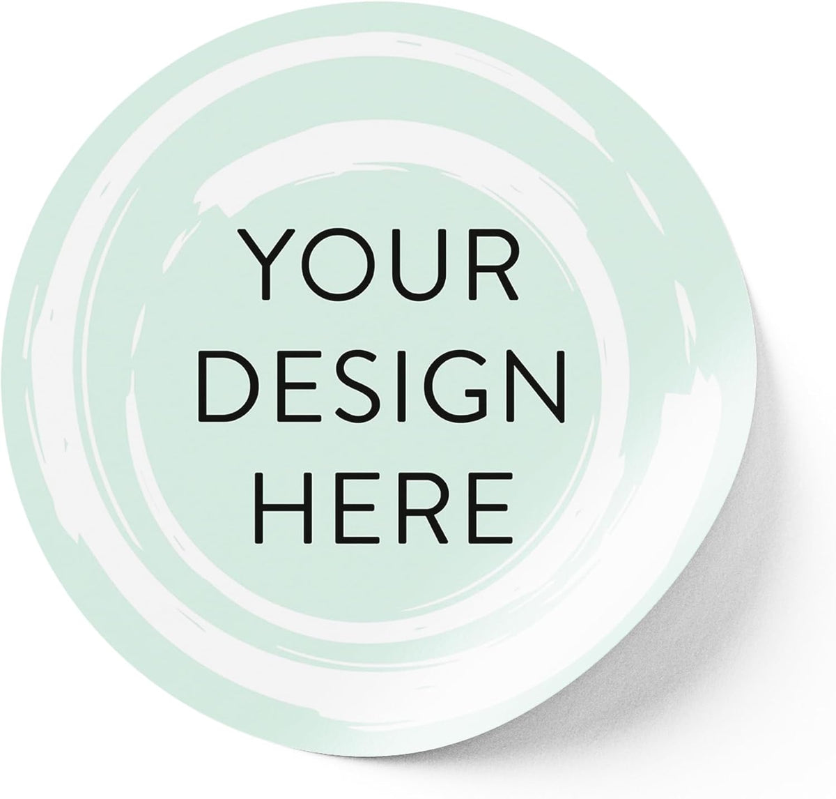 100 Custom Vinyl Stickers - Upload Your own Image, Text, Design, Logo - Personalized Logo Labels for Handmade, Packaging, Bottle, Jars, Candle, Brand Stickers (Mint, 3x3)