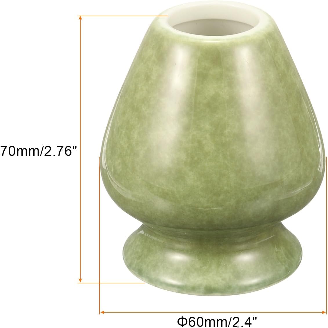 HARFINGTON Ceramic Chasen Stand 70mm Matcha Whisk Holder Teas Set Whisks Stand Traditional Matcha Tea Chasen Holder Tea Set Accessories for Tea Tasting, Matcha Green