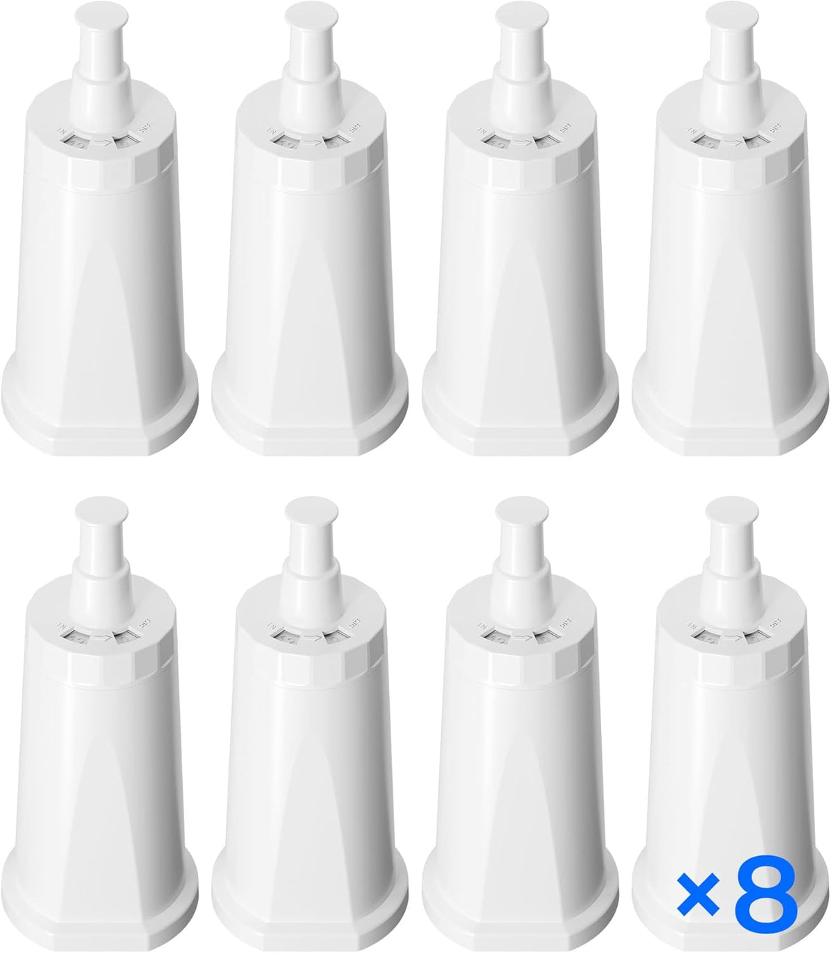 Replacement Water Filter for Breville® Barista Touch Espresso Machine Water Filter BES880 BES881, Breville® Water Filter Oracle® Jet BES985, Oracle® Touch BES990, Waterdrop, #BES008WHT0NUC1, 8 Packs