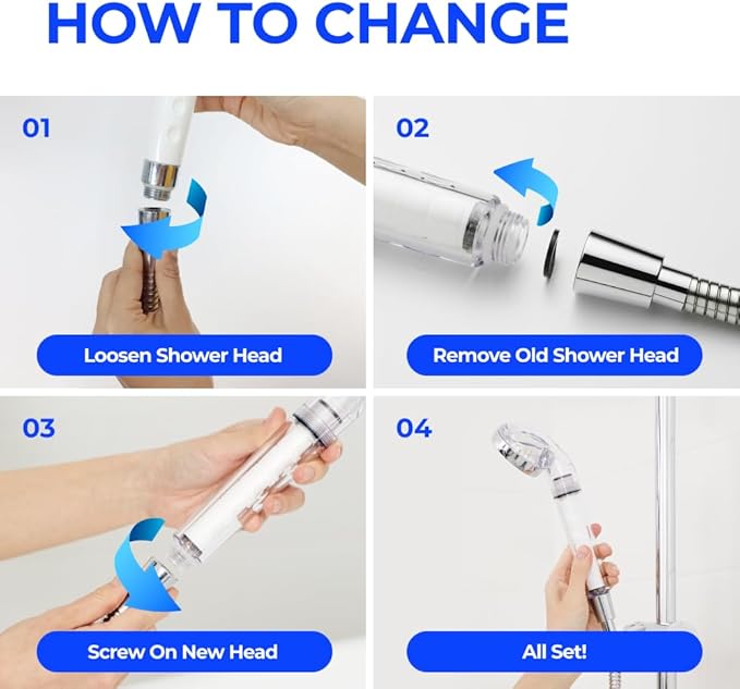 BODYLUV - Puresome Handheld Shower Head (Ver.1) 6 Mths Set, Strong Water Pressure, Saving water (Handheld Shower Head with extra filter replacements included) (SET2, Showerhead + 10 replacements)