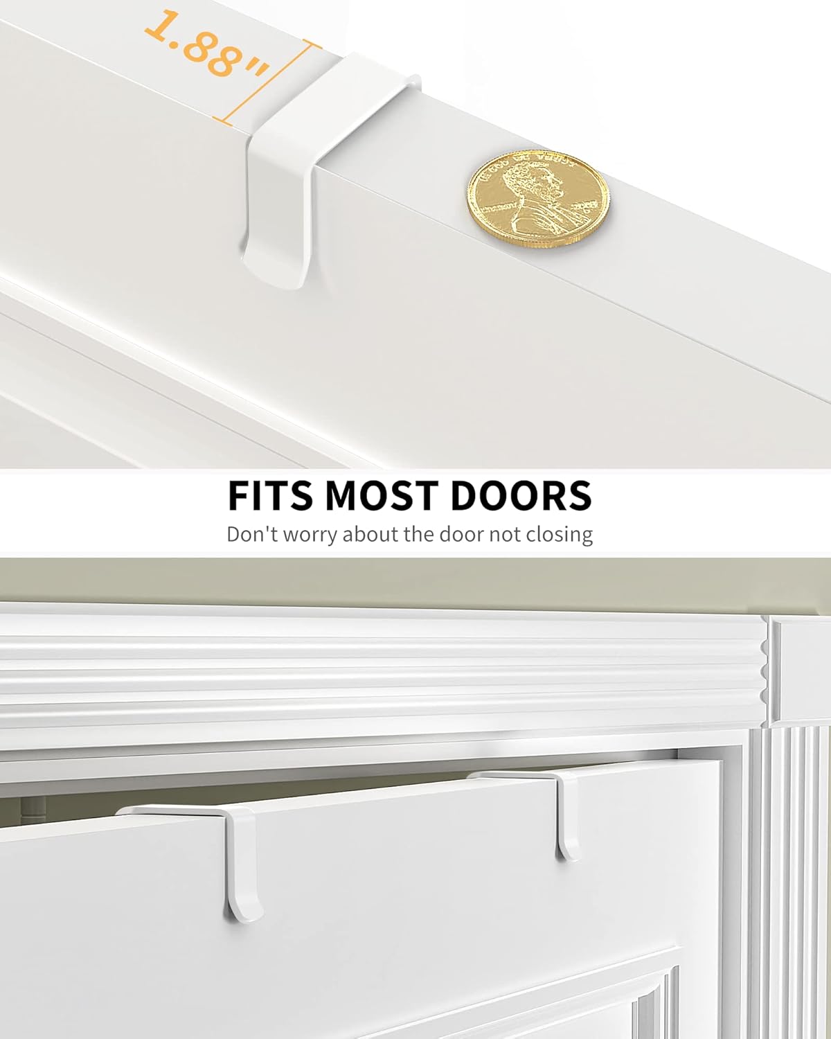 Moforoco White 9-Tier Over The Door Pantry Organizer, Pantry Organization And Storage, Metal Hanging Spice Rack Shelves Door, Home & Kitchen Essentials, Laundry Room Bathroom Organization