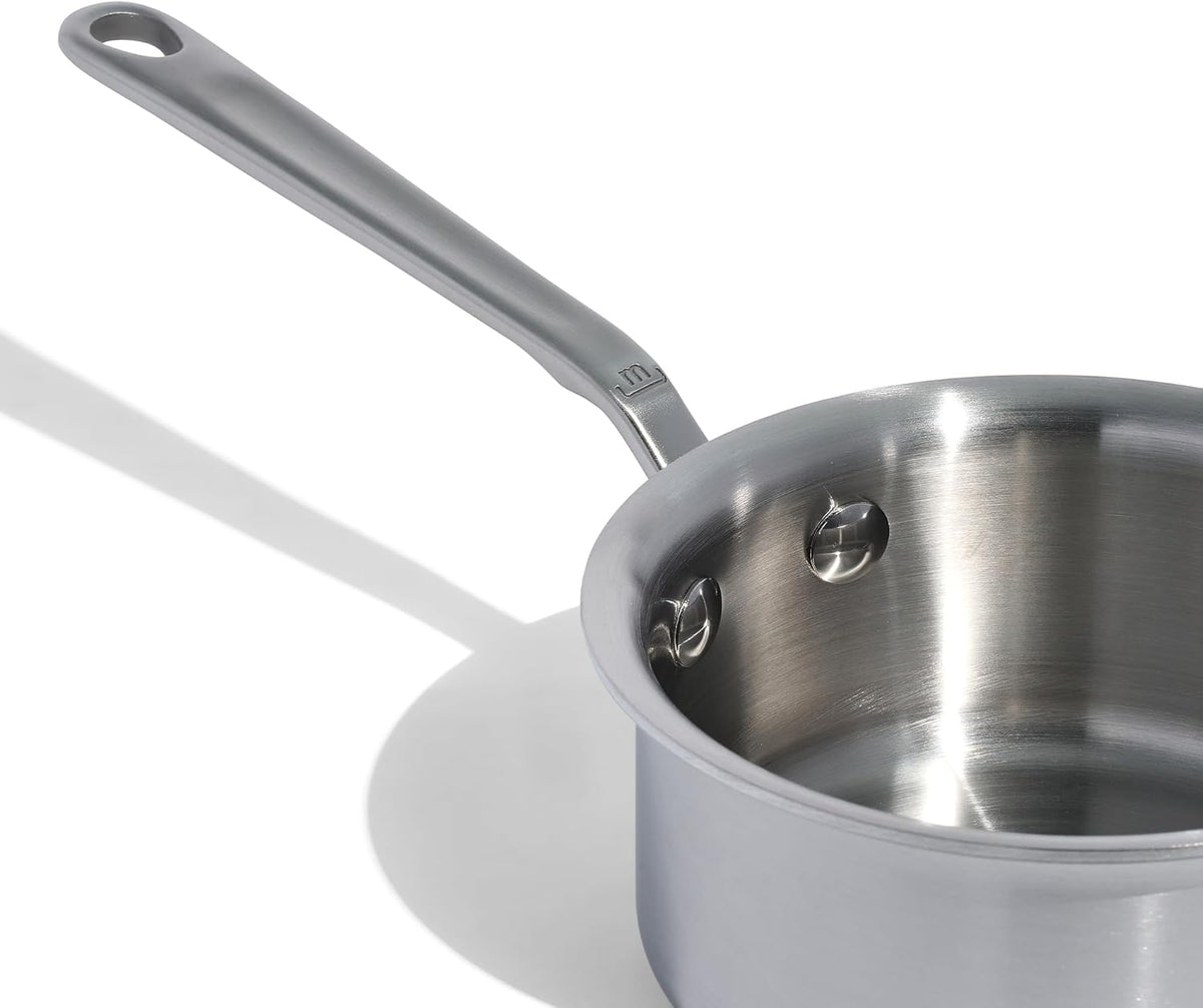 Made In Cookware - 3/4 Quart Stainless Steel Butter Warmer - 5 Ply Stainless Clad - Professional Cookware - Crafted in Italy - Induction Compatible