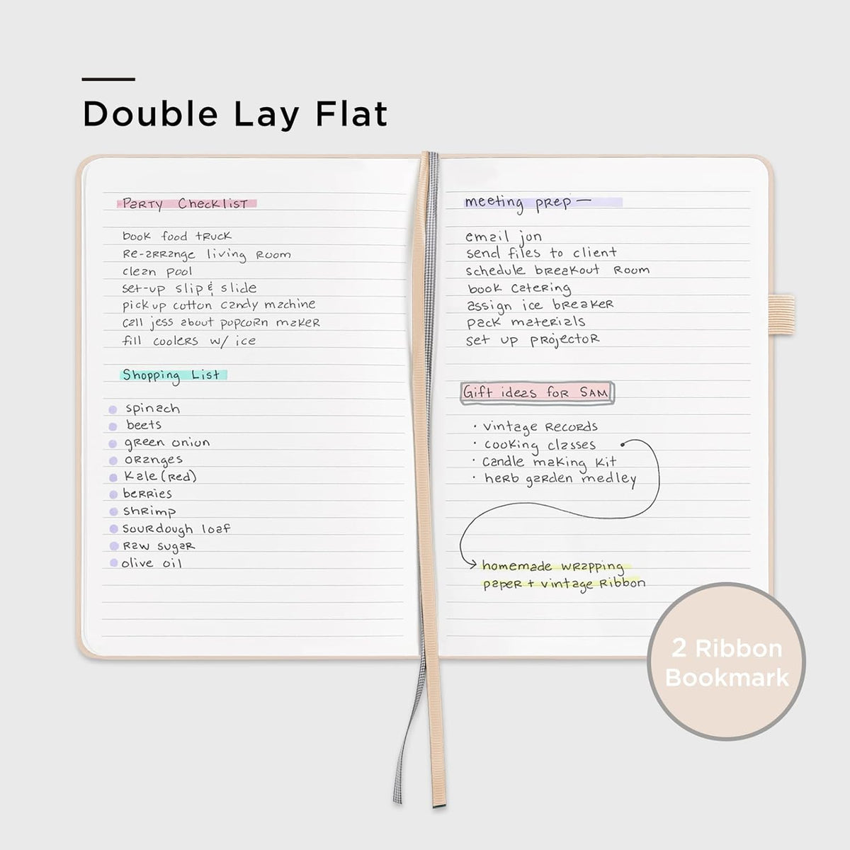 &And Per Se Lined Journal Notebook, 160 Pages, A5 5.7 x 8 inches College Ruled Thick Paper Notebook Journals for Writing, Hardcover Notebooks for Women Men Office School (1 Pack, Light Apricot)