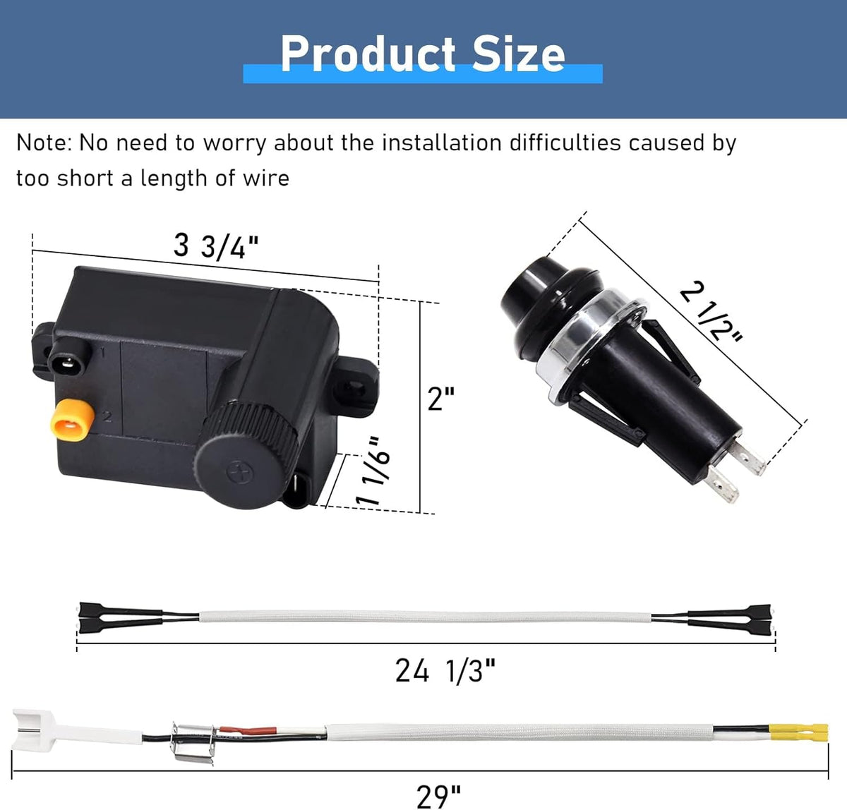 Criditpid Grill Replacement Parts for Weber Spirit I/II 200 with Front Control, Stainless Steel 7635 Flavorizer Bars, 69785 Grill Burners & 7642 Igniter for Weber Spirit E210, E220, S210, S220 Grills.